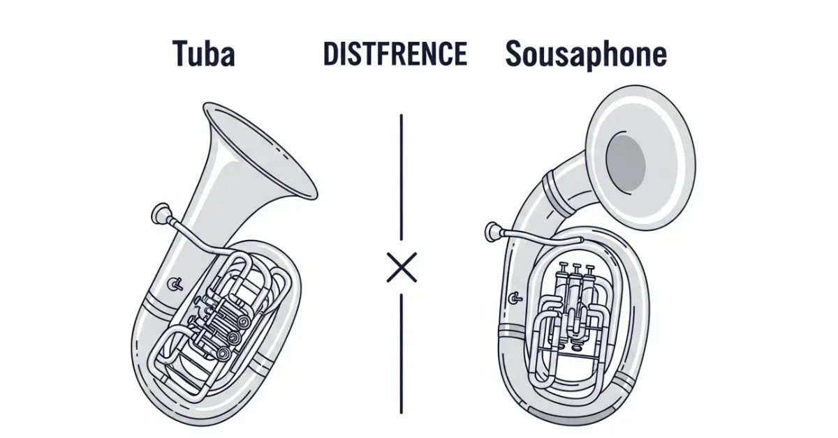 difference between-tuba-and-sousaphone
